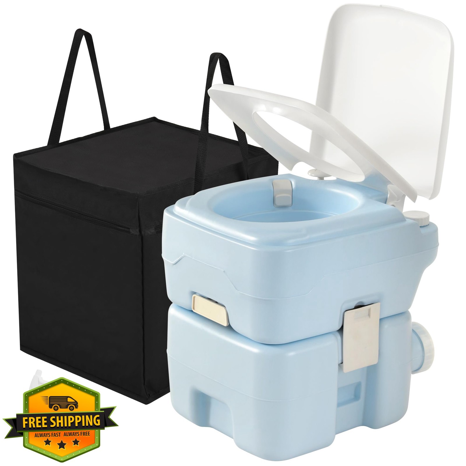 YITAHOME 5.28 Gal Toilet Sprayer Press Flush Pump Blue
