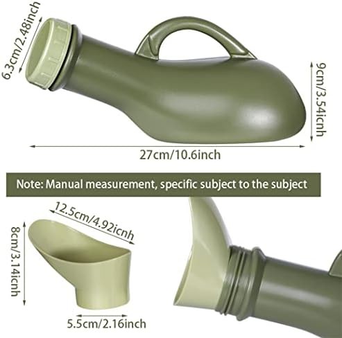 Urinal Travel Toilet Urinal Bottles with Funnel Pee Bottle Urinals Unisex Portab