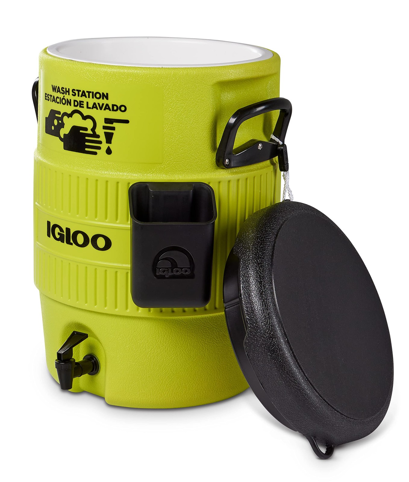 Hardsided Commerical Acid Green 5-Gallon Seat Top Plastic Wash Station