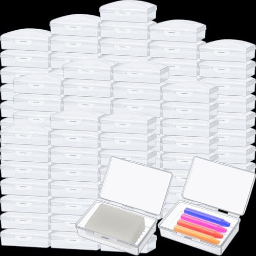 Reallnaive Pcs Travel Soap Container Portable Plastic Soap Boxes Bulk 12 White