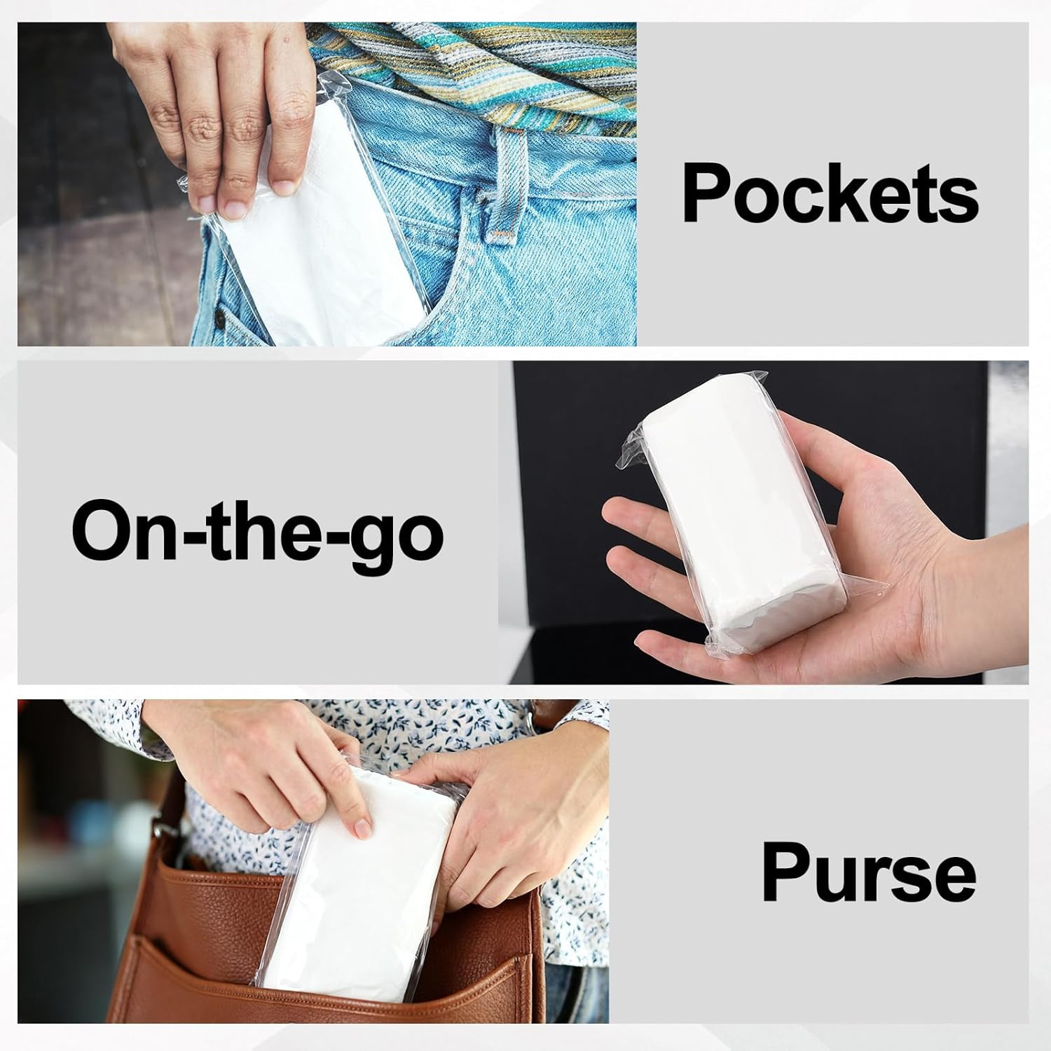 12 PCS Travel Toilet Paper Portable Camping Toilet Paper Soft Coreless Toilet Ti