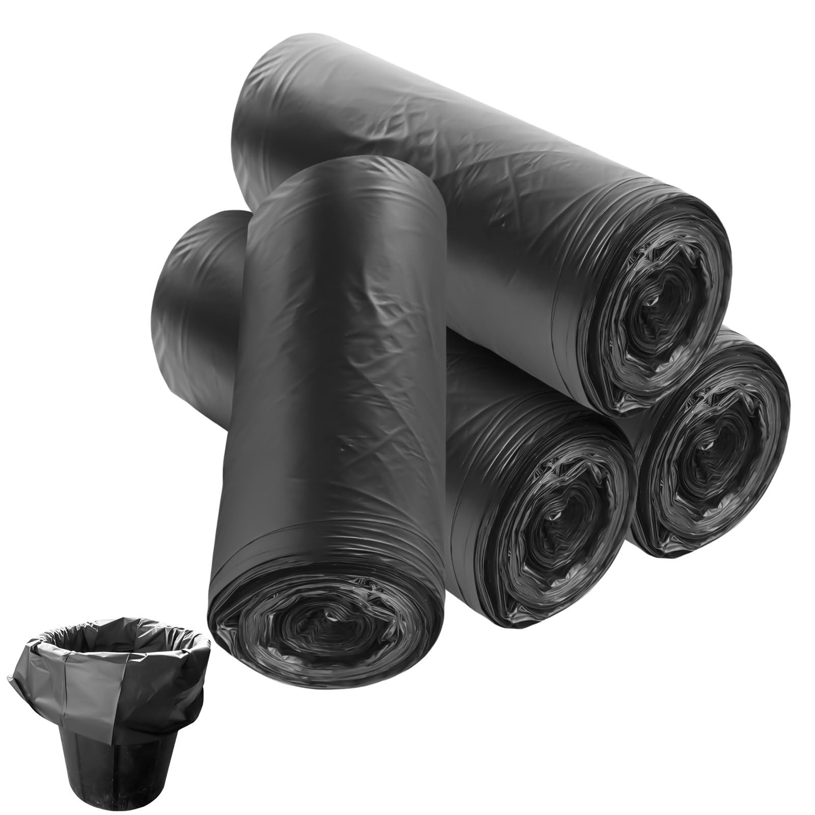 Toilet Bags Black, 100 Count 15L Biodegradable Toilet Bags, …