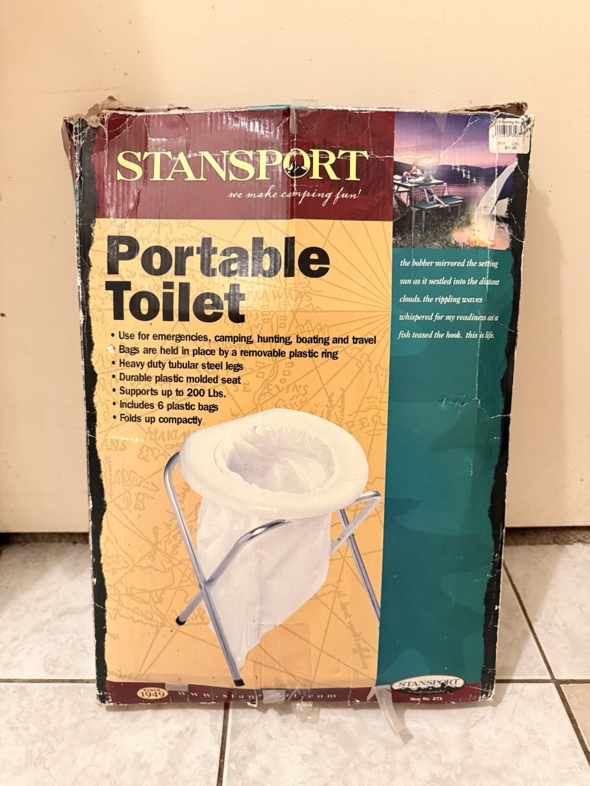 Stansport Portable Toilet 24 Replacement Bags Included