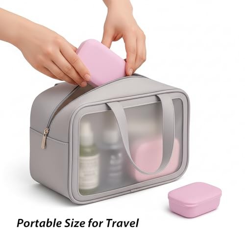 3 Pack Travel Soap Case with Lid, Leakproof Travel Soap Container, Portable