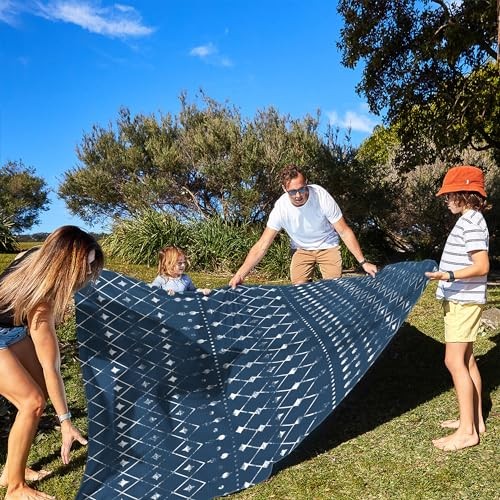 Beach Blanket Waterproof Sandproof, Large Beach Picnic Blankets Foldable Sand