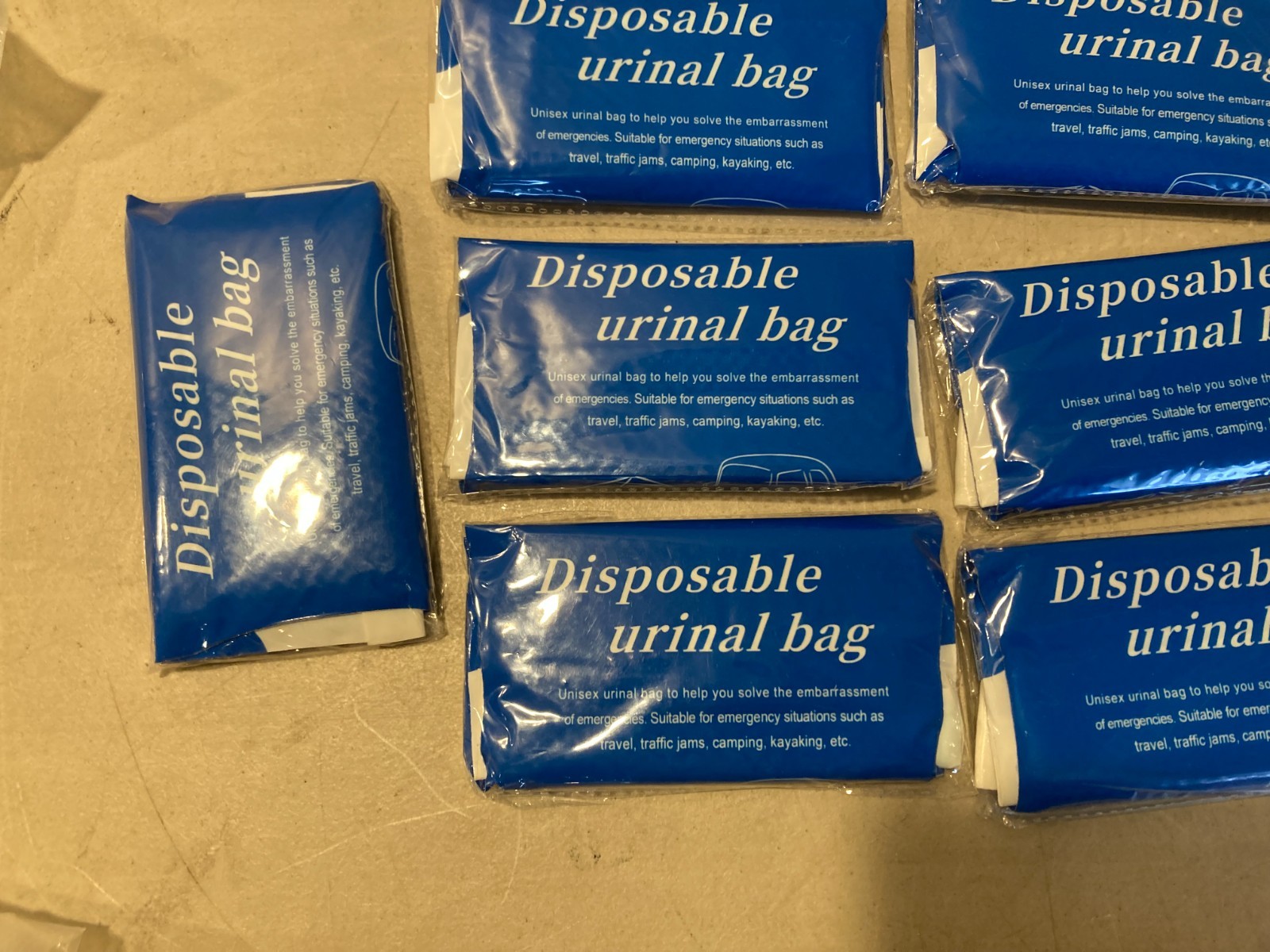 Disposable Urinal Bag Unisex 21 Pack Road trip Camping