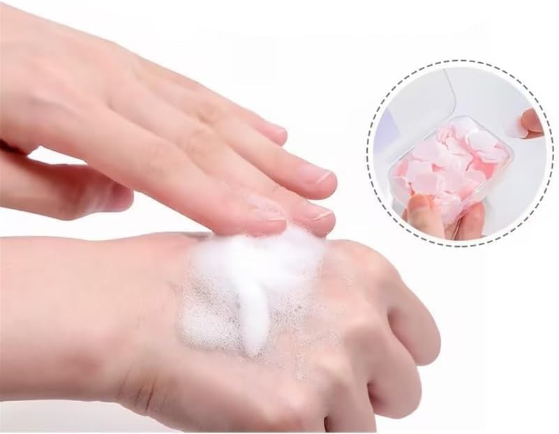 300pcs Portable Hand Washing Soap Sheets, Scented Mini Soap Sheets, Disposable