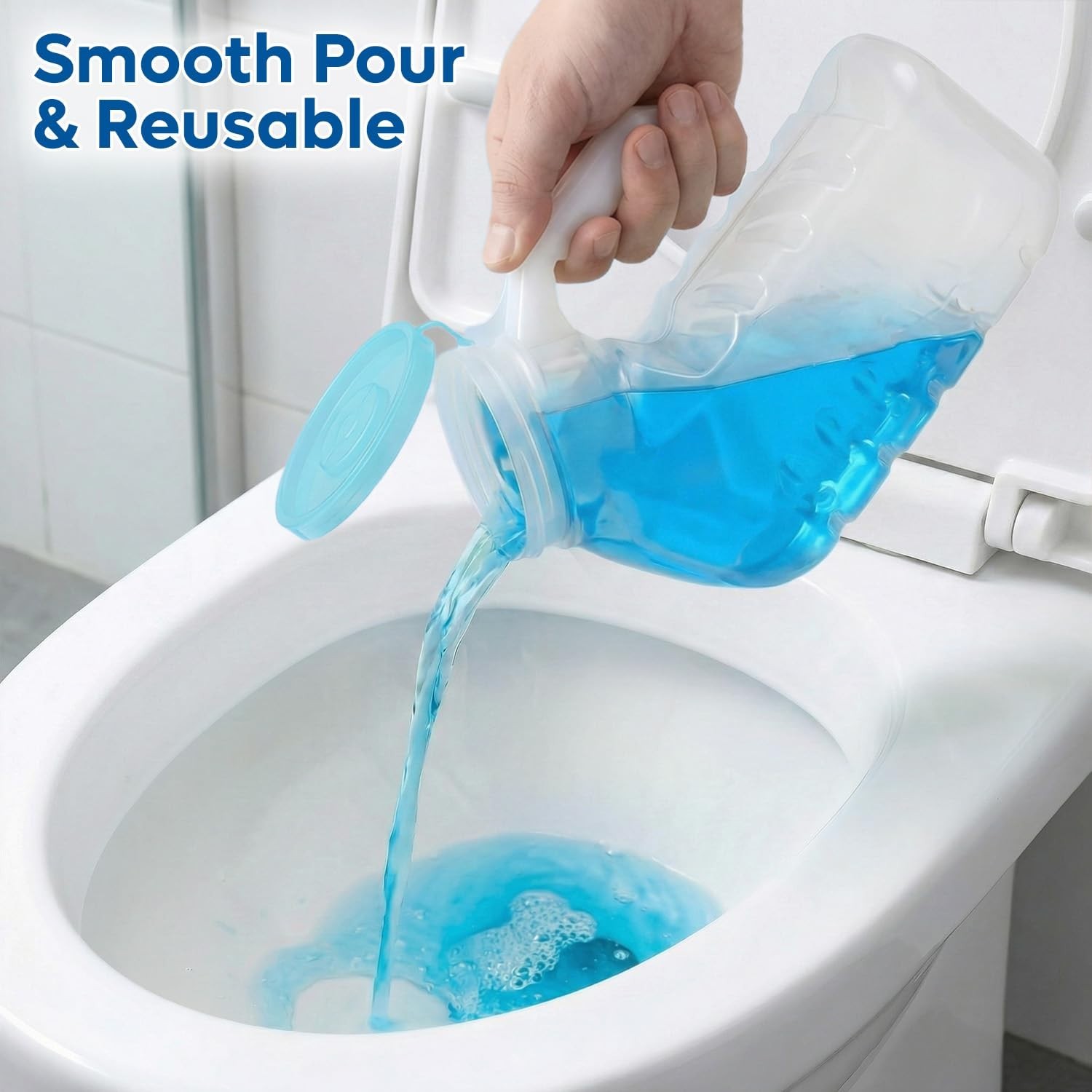Portable Glow-in-the-Dark Urinals for Men – 6 Pack Reusable 32oz Bedside Pee Bot