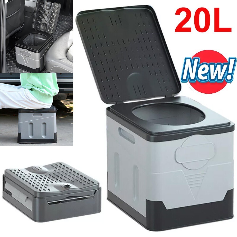 20L Portable Folding Toilet Car Outdoor Travel Potty for Camping Hiking Beach U
