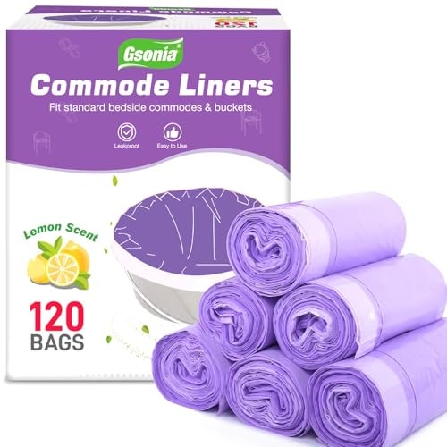 Commode Liners 120 Pcs Lemon Scented Leak Proof