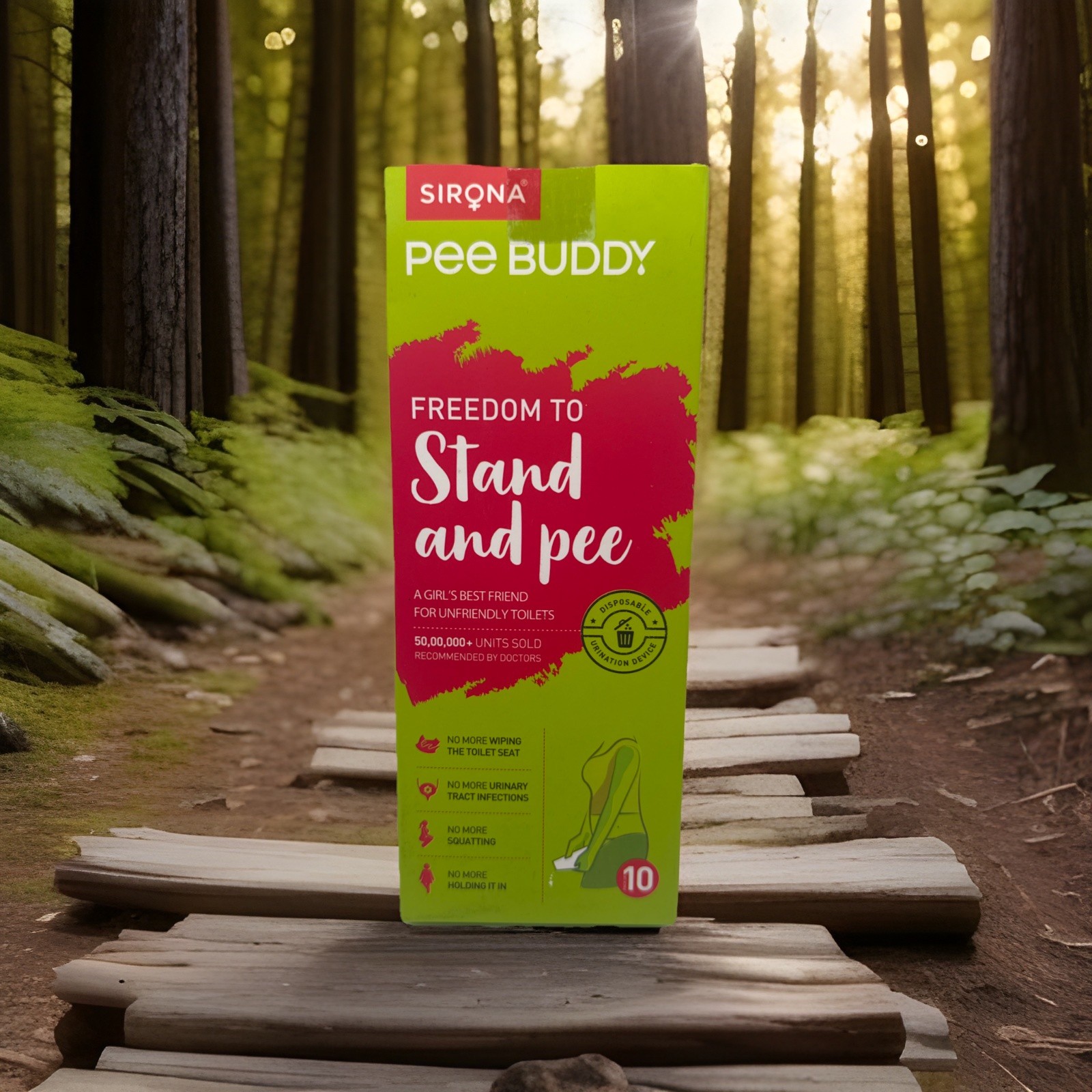 Pee buddy 10 Funnels Female Urination Device No Mess Disposable Urinal Funnel
