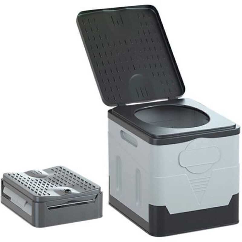 Portable Camping Toilet 20L Foldable Potty for Car Travel ,Hiking Emergency Use