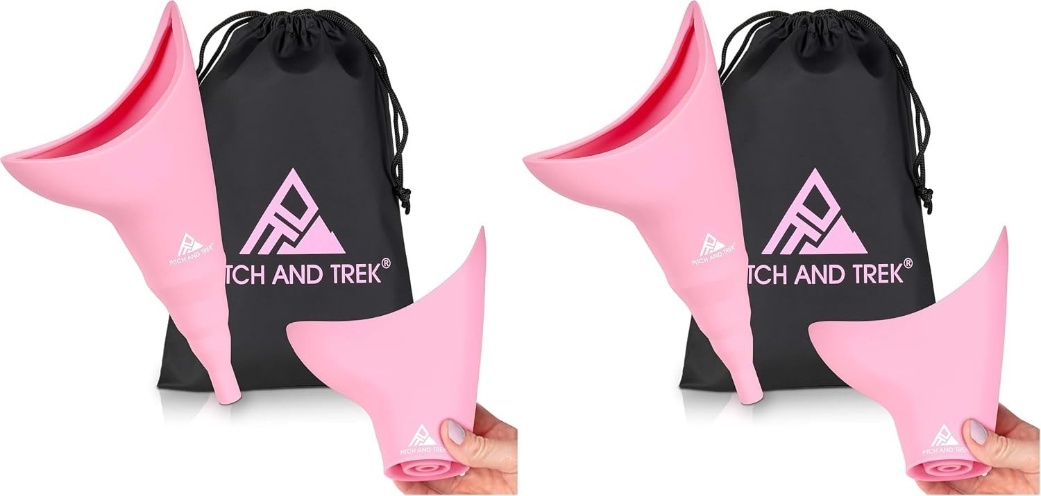Compact & Leak-Free Female Urinal Funnel with Carry Bag – Pack of 2 for Travel
