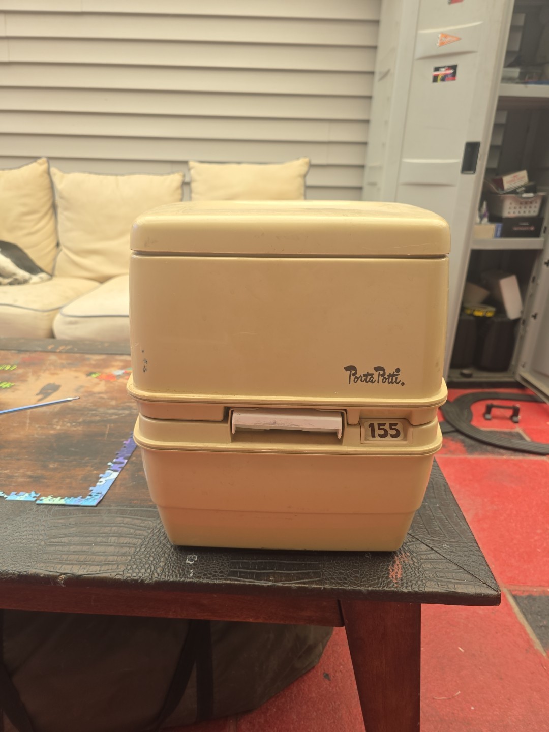 THETFORD MODEL 155 PORTA POTTI PORTABLE TOILET 4.3 GALLONS
