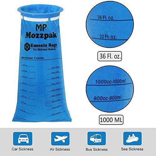 Vomit Bags 1000ml Emesis Leak Resistant,Medical Grad Disposble Barf Bags,24 Pack