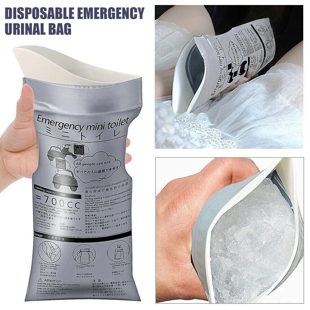 10/20PCS 700ml Disposable Emergency Pee Bag Unisex Toilet Car Urine Vomit Bag US
