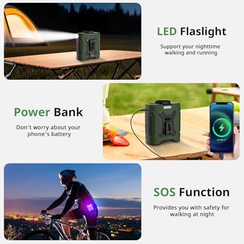 Portable Waist Fan 10000mAh Belt Fan 18000RPM Clip Fan With Max 24H Working