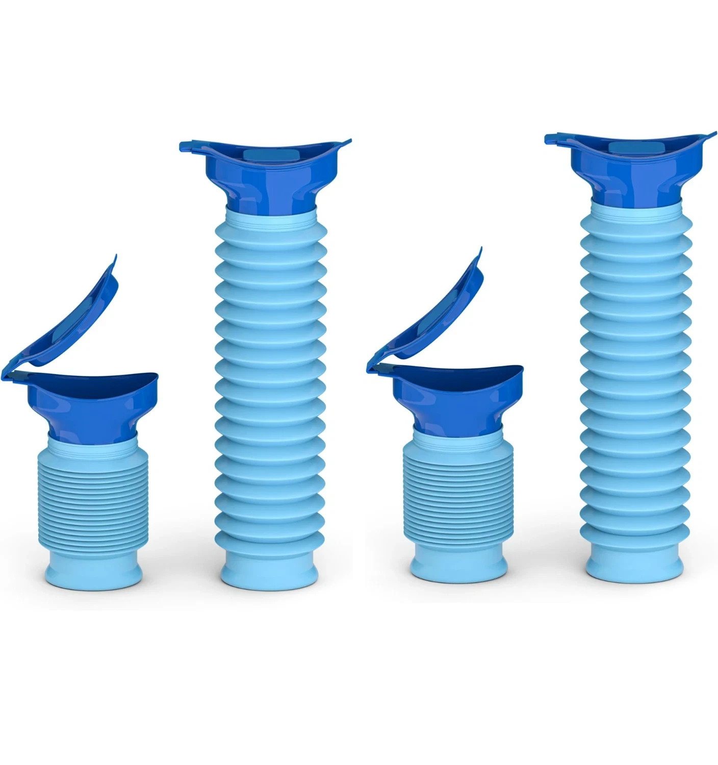 2 Count – Pee Bottles for Men, Collapsible Emergency Urinal with Disposable Repl