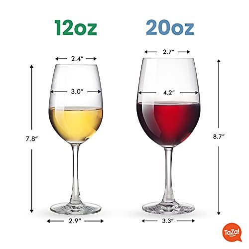 Outdoor Plastic Wine Glasses With Stem (20oz) | Unbreakable 20 oz Stemmed