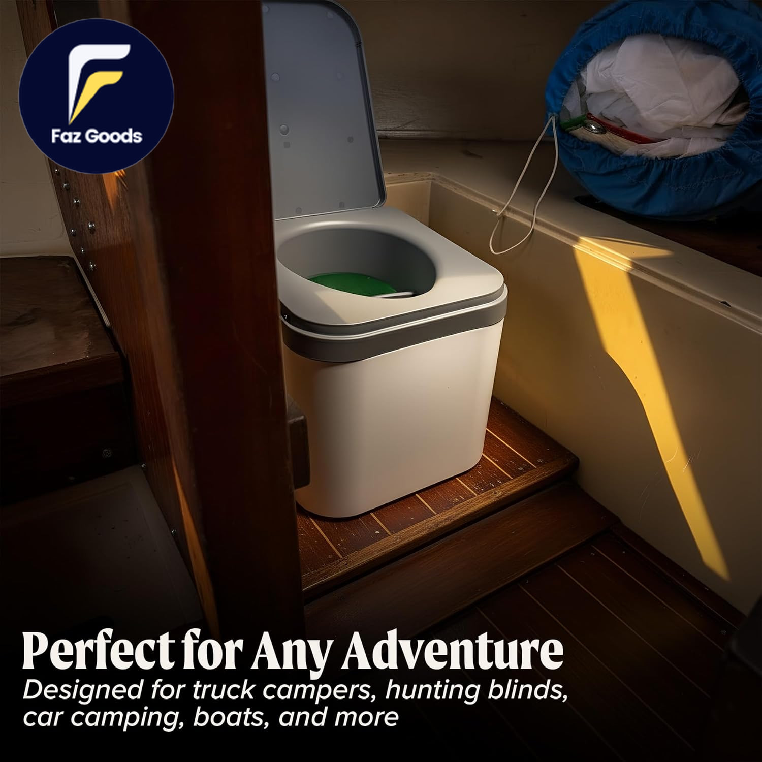 NOMAD by Portable Compost Toilet Camping Toilet for Truck Campers Hunting Blind