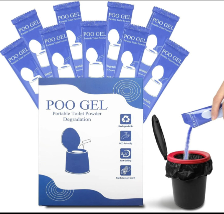 10 Pack Portable Toilet Powder Degradation , 20G /Pack Acrylic Polymer Powder