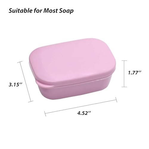 3 Pack Travel Soap Case with Lid, Leakproof Travel Soap Container, Portable