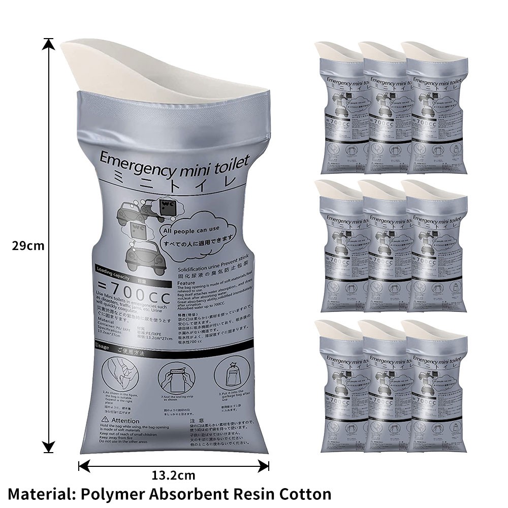 10/20PCS 700ml Disposable Emergency Pee Bag Unisex Toilet Car Urine Vomit Bag US