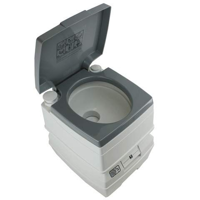 Overland TS-TOILET-5 5 Gallon Flushable Portable Outdoor Toilet with Removable H
