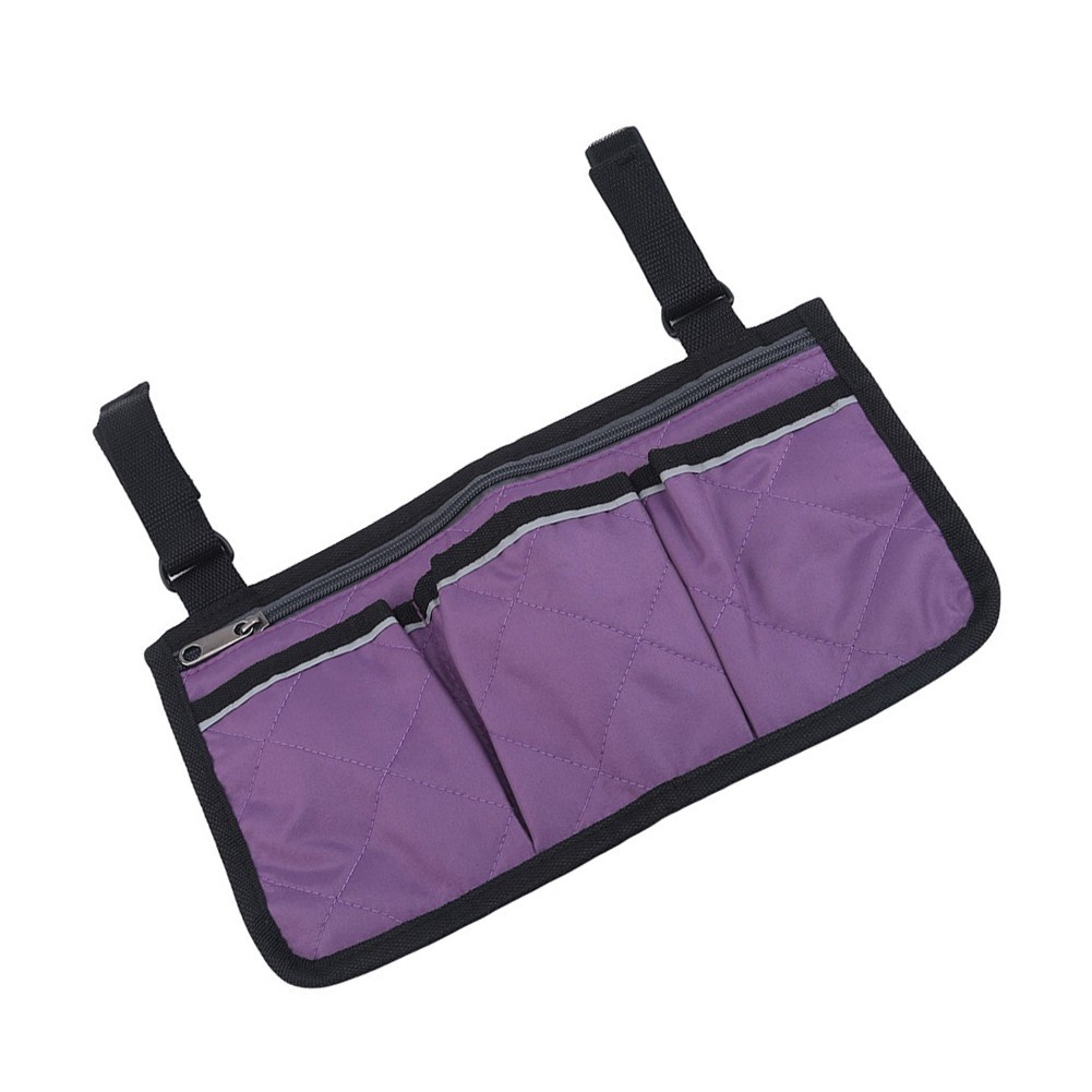 Stylish Chair Side Bag with Reflective Strip and Secure Fastening Straps