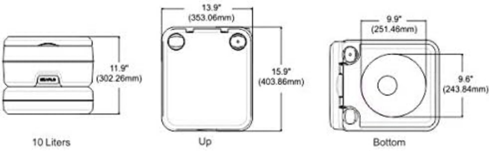 User-Friendly 2.6 Gallon Outdoor Portable Toilet – Easy to Clean and Maintain