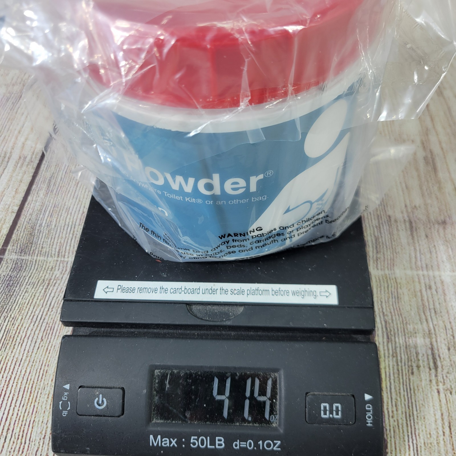 Cleanwaste Portable Mini Poo Powder Deodorizing Waste Treatment 55 Scoops 38 oz