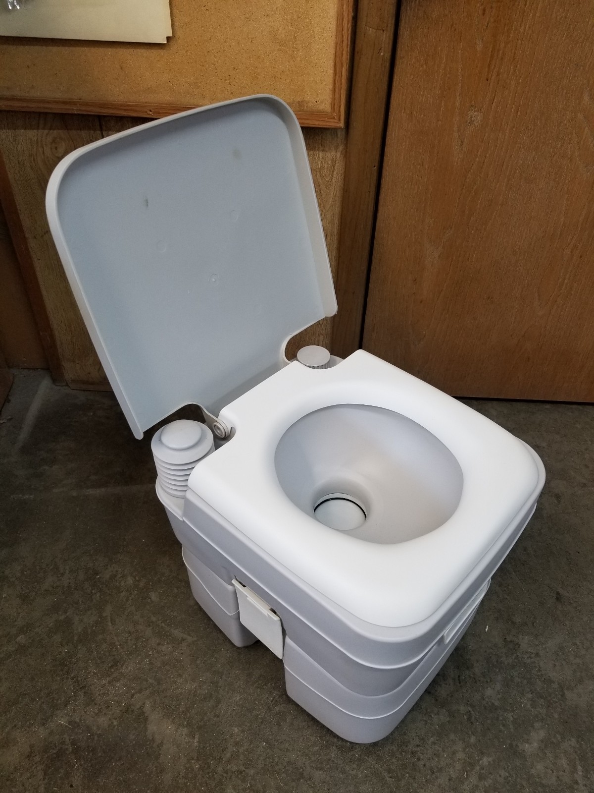 NOS 5.3 Gallon Portable Toilet Marine RV Camping Sanitation Waste Tank