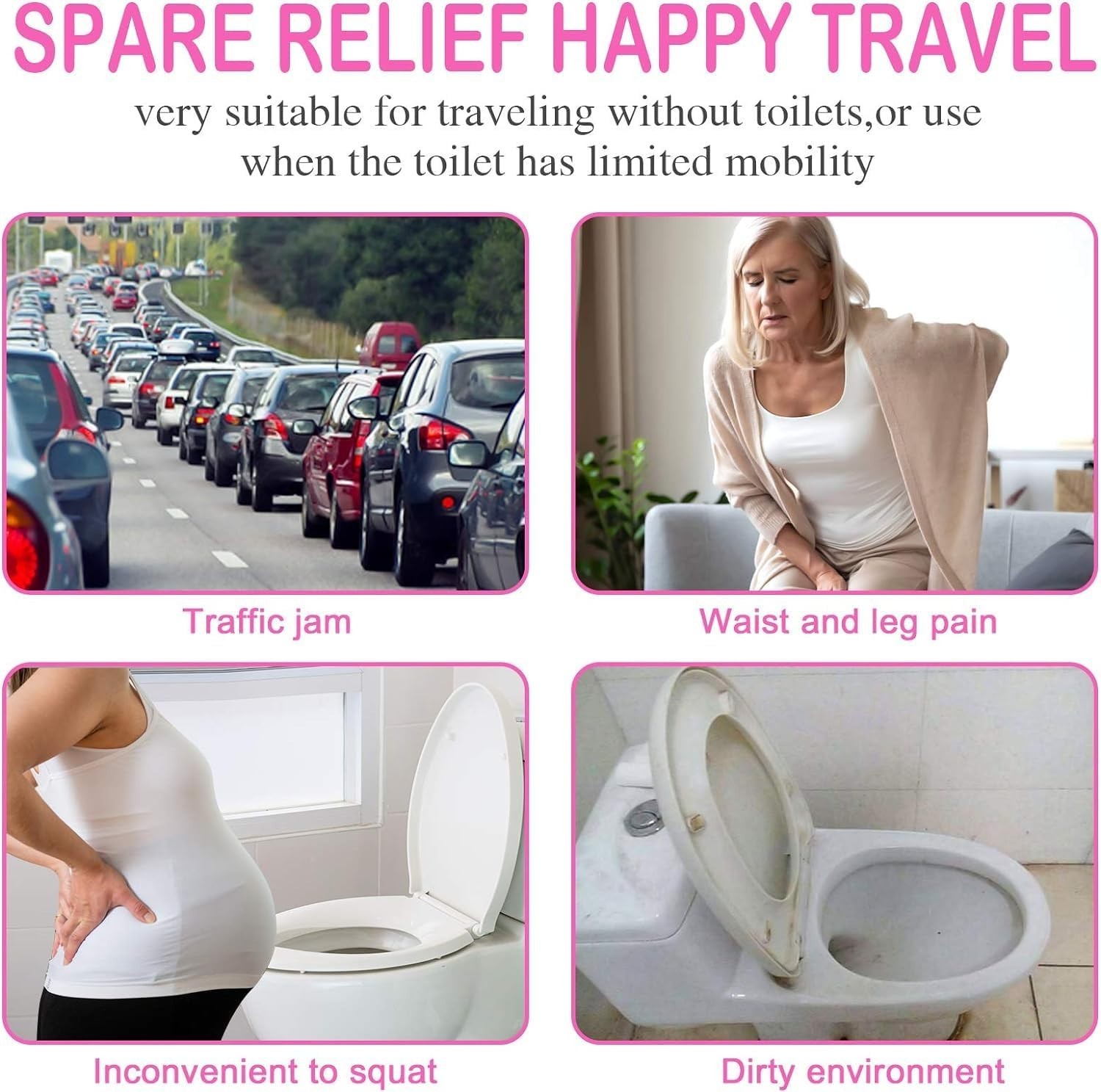 Compact Silicone Pee Funnel for Women – Perfect for Outdoor Travel (3 Piece Set)