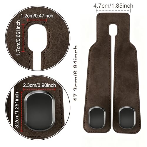 Car Hooks, Car Seat Headrest Hooks for Purses and Bags-Pack | Car 2 Brown