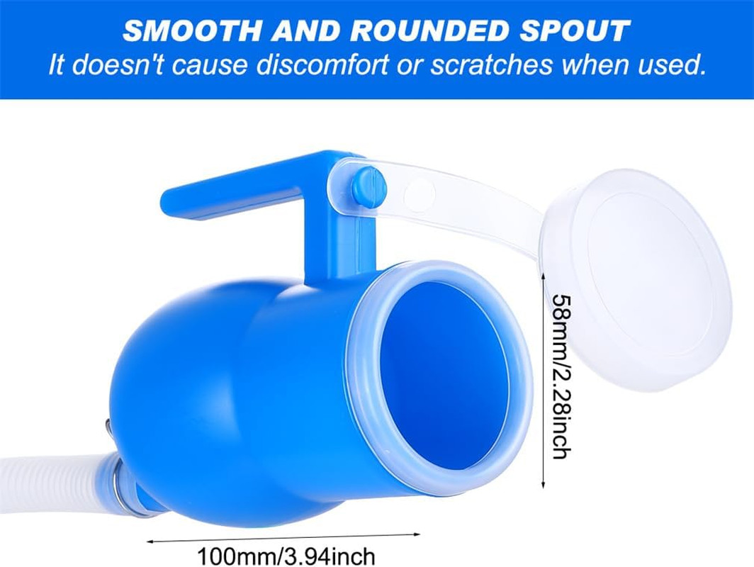 Urinal Bottle Portable Urinals for Men Women Urine Bottle 2000Ml Mens Potty Spil