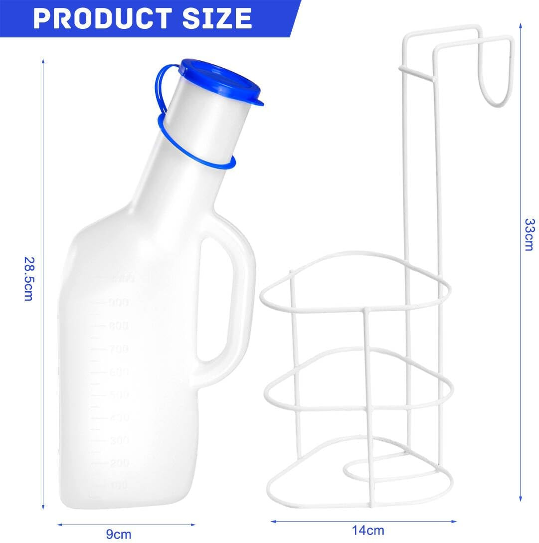 Urinals for Men Portable Urinal Bottle 32oz/1000mL Spilll Proof Travel Pee Bottl