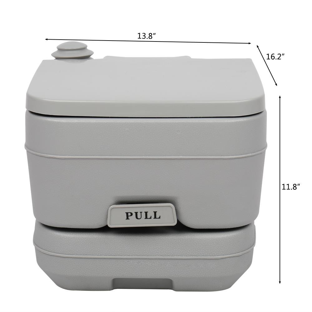 MOTOOS 2.6 Gallon Grey Sump Upgrade Outdoor Toilet