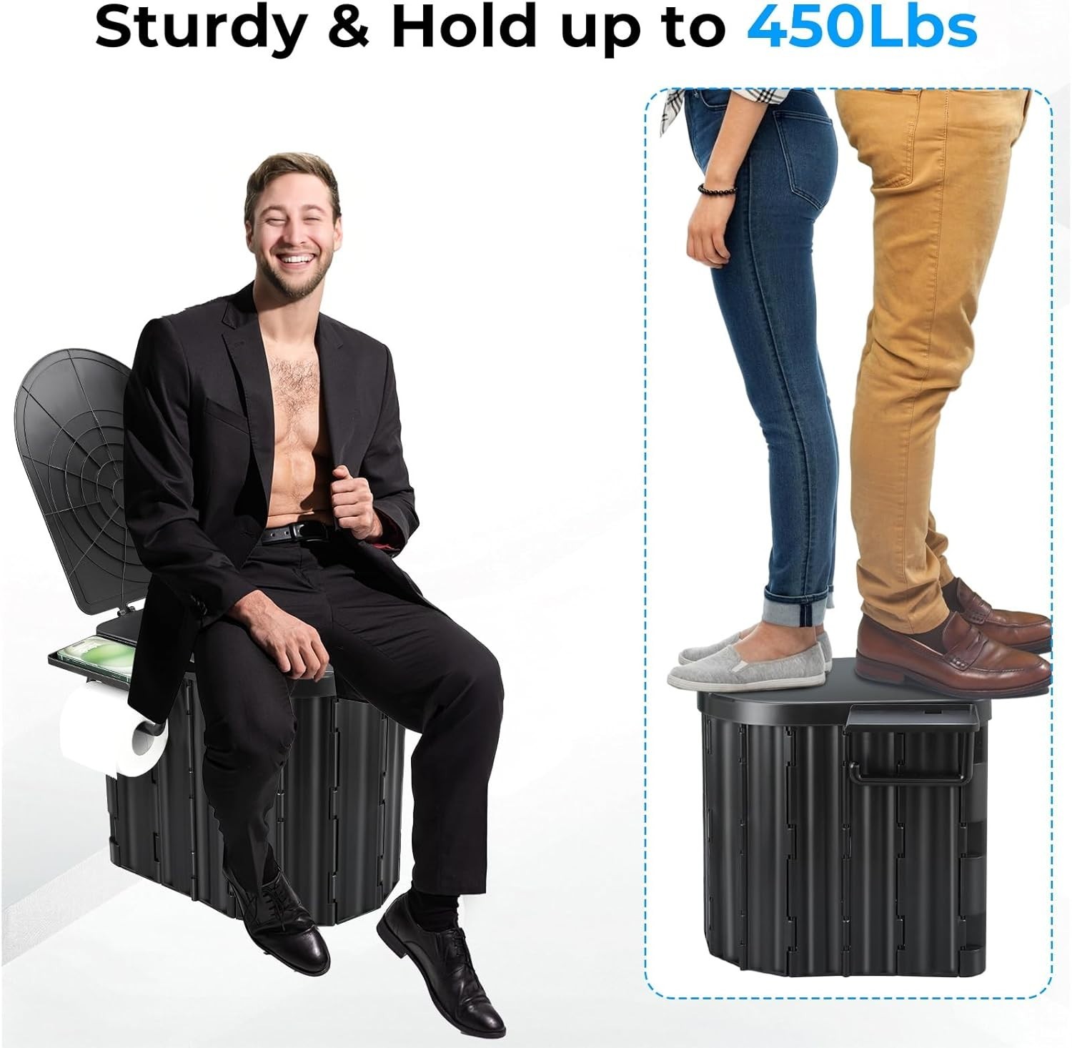 Travel Ready: Lightweight Portable Toilet for Camping, RV, Truck & Beach Use