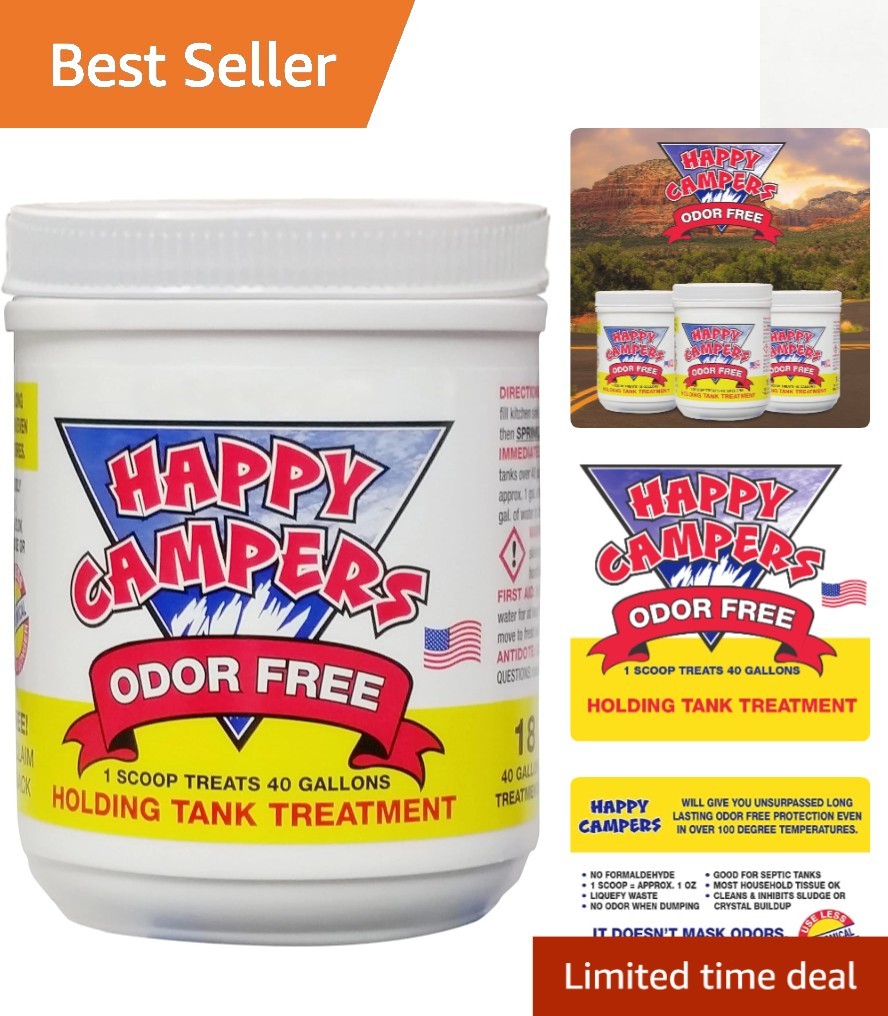 Unscented Granule RV Toilet Treatment – Safe and Effective Odor Control 1 Gallon