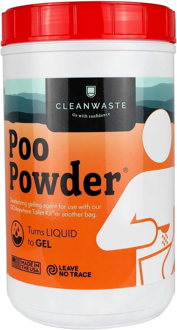 Portable Biodegradable Poo Powder – Gelling Waste Treatment for Travel & Camping