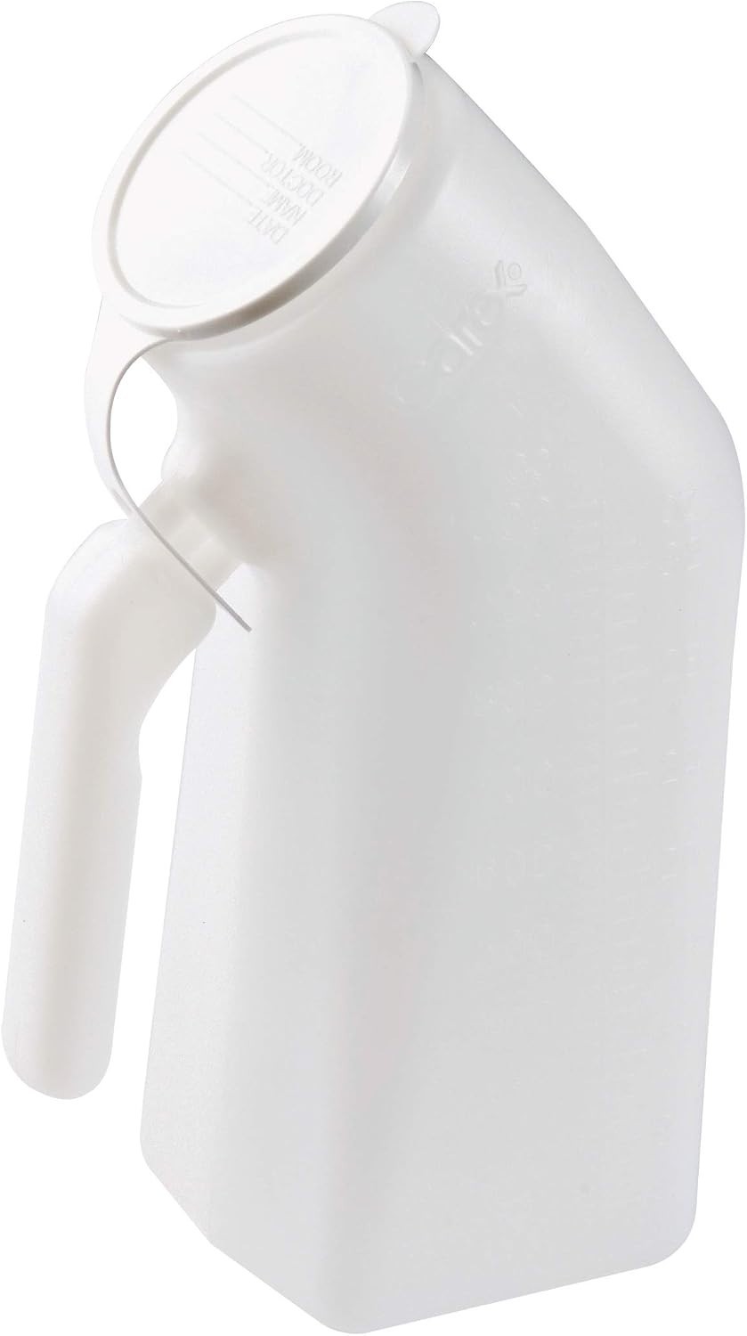 Travel Urinal for Men: Ultimate 32-Ounce Spill Proof Solution in Opaque Plastic