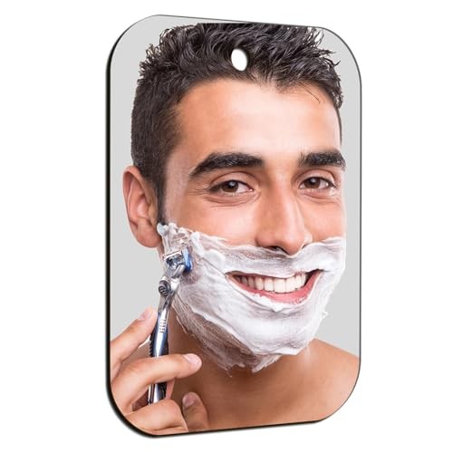 Shaving Mirror, Unbreakable Shower Mirrors, (Medium,2pack(6 inches x8 8″L x 6″W