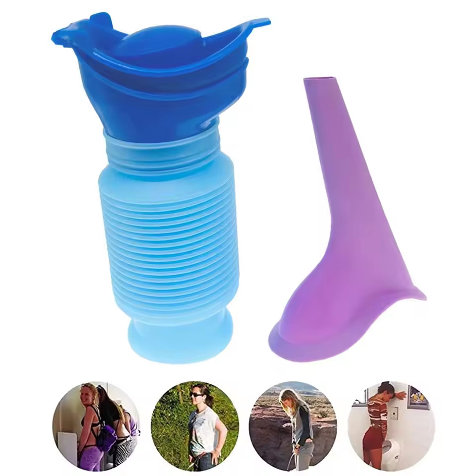 1set Urinal Car Urinal Bucket Outdoor Standing Urine Emergency Travel Portable R
