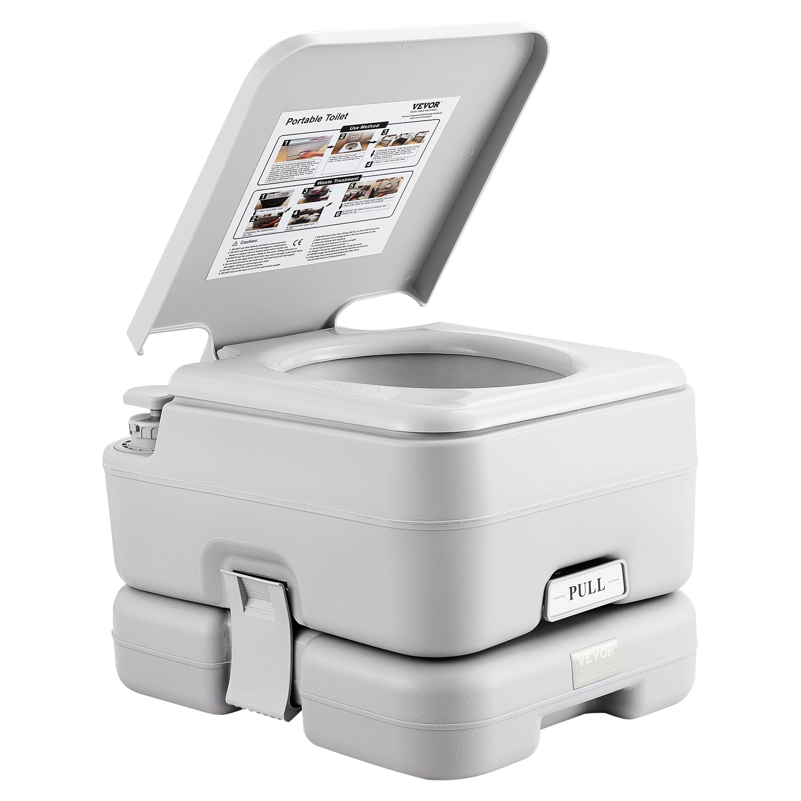 Uimoso Portable Toilet Flush Travel Camping 3.2 Gal Commode Potty Outdoor Indoor