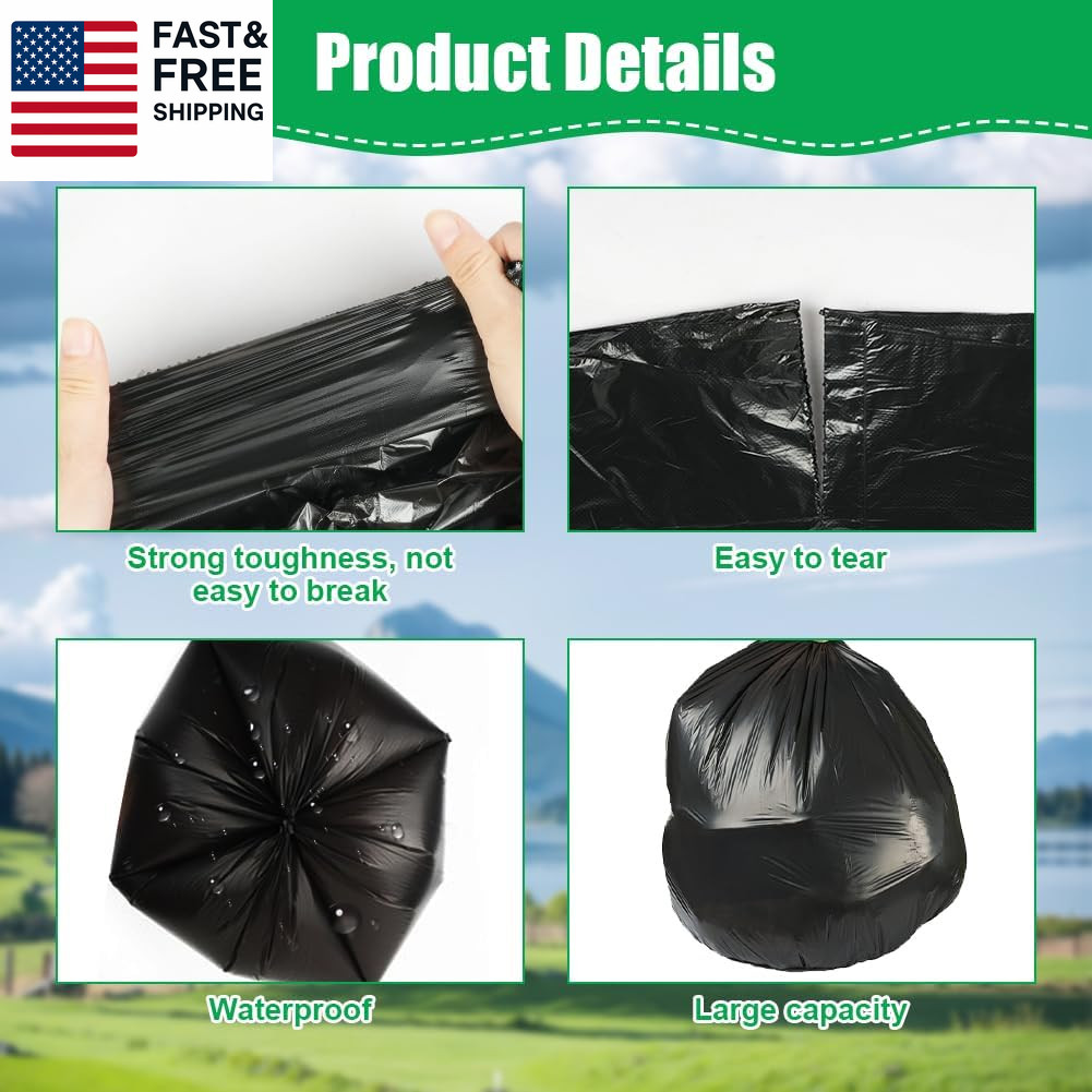Camping Toilet Bags, 120 PCS (6 Roll) Portable Toilet Bags, Thickened Toilet Was