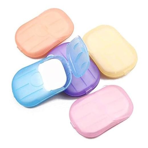 5 Boxes Hand Cleaner Fragrance Mini Color Soap Paper-100 Sheets Colorful