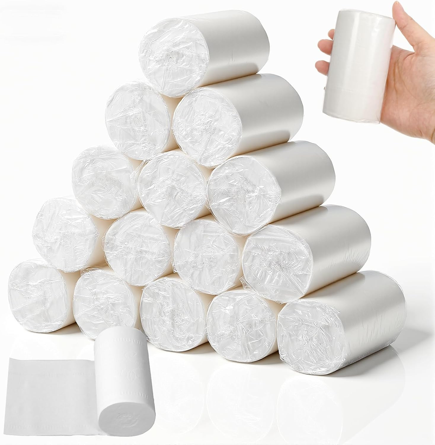 15 PCS Travel Size Toilet Paper, Portable Pack Travel Toilet Papers, Individuall