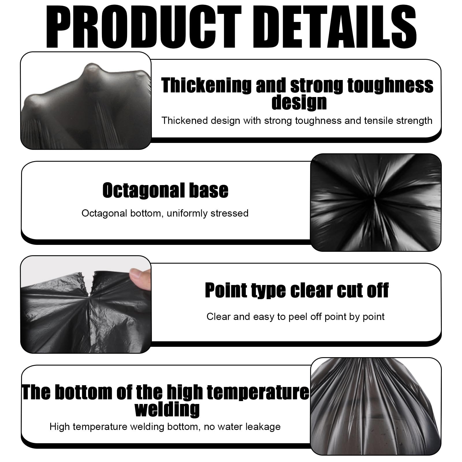 Toilet Bags Black, 100 Count 15L Biodegradable Toilet Bags, …