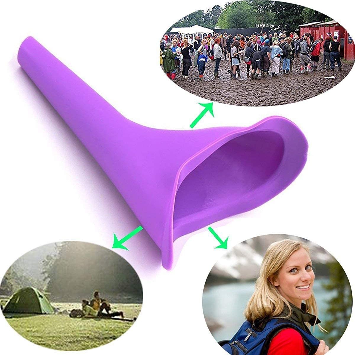 5Pcs Portable Female Woman Ladies She Urinal Urine Wee Funnel Camping Travel Loo