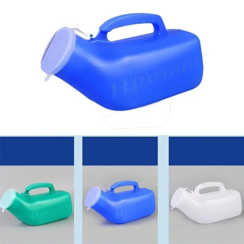 1200ml Portable Male Urinal Bottle with Handle Travel Camping Elderly Care